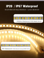 Tira LED Flexible 5054 DC12V 120LEDs/m Alta Brillo 3000K 4000K 6000K 7000K IP67 Para Iluminación De Habitaciones - details 5
