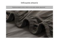 Fundas de sofá Jacquard impermeables，Fundas de sofá elástica ajustable, Protector de muebles de alta elasticidad para sala de estar, dormitorio, decoración del hogar, Color sólido，Funda de sofá - details 6