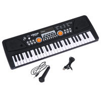 BIGFUN Teclado Electrónico De Organizador Con Microfono 37/49 Teclas Negro Para Música Digital Compatible Con USB - details 4
