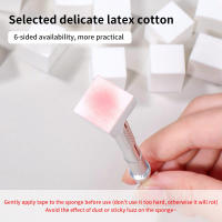 20/50Pcs Cubos De Tofu Gradient Uñas Esponjas Herramienta De Polvo De Esmalte De Uñas Con Cuatro Uñas De Acero Inoxidable Clip - details 3