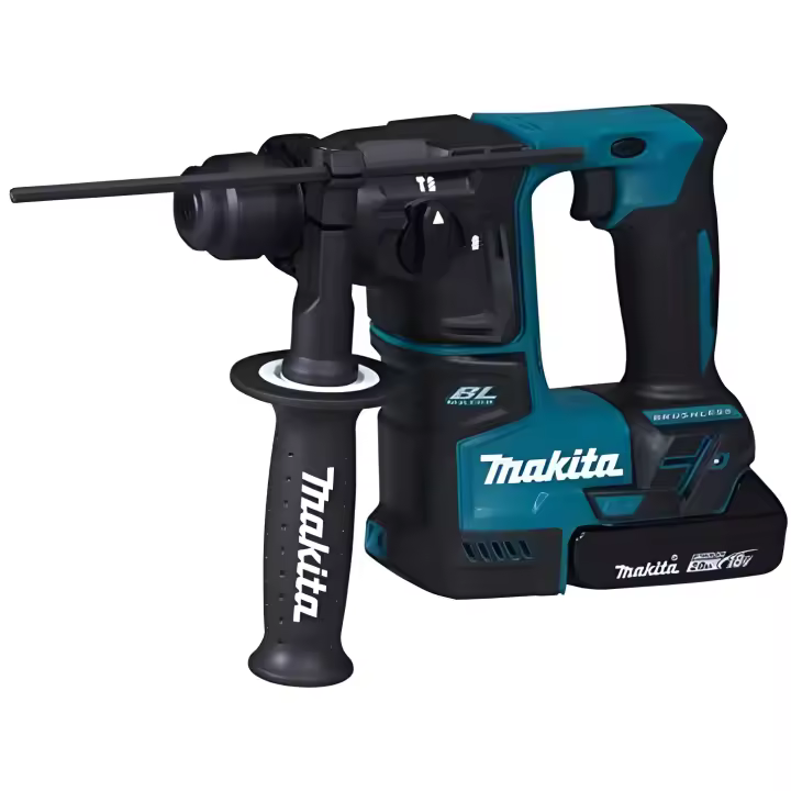 Makita DHR171RAJ Taladro, 2x baterías BL1820B (18 V / 2.0 Ah), cargador DC18RC - 1