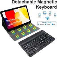 FGNS Funda con Teclado Español Ñ para Xiaomi Redmi Pad 2 (2025) & SE (2023) 11"(No se puede utilizar para Redmi Pad 2 pro 12.1''), Magneticamente Desmontable Bluetooth Teclado Compatible con  Redmi Pad 2 / SE 11 Pulgadas, - details 2