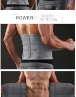 Cinturón Ajustable De Apoyo Para Cintura Para Hombres Y Mujeres Cinturón Respirable Soporte De Cintura Para Adultos Color Gris - details 12