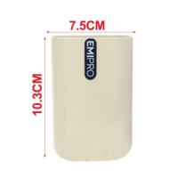 Accesorios Baño, Set Completo Jabonera, Dispensador Jabon, Escobilla, Vaso para Enjuague,Jabonera, Kit de Decoracion para Baños de 4 piezas color Beige - details 3