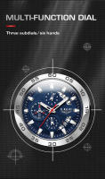 Reloj De Pulsera Deportivo Para Hombre LIGE Lujo Nueva Gran Dial Impermeable Cuarzo Reloj Cronógrafo Luminoso Resistente Al Choque Relogio Masculino - details 8