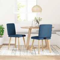 vidaXL Sillas de comedor 2 unidades tela en color Gris oscuro/Rojo vino tinto/Taupé y más | cómodas modernas ergonómicas para comedor cocina salón hogar - details 3