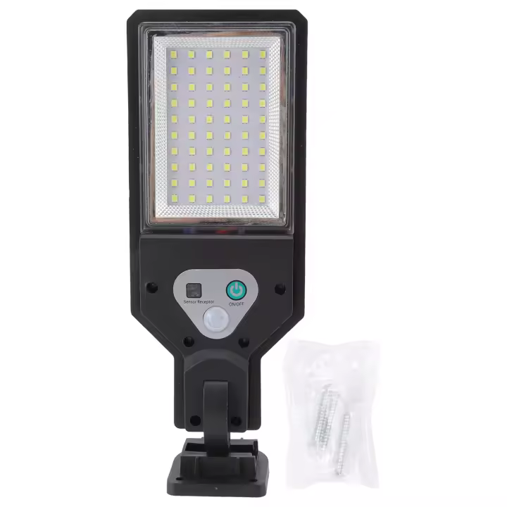 Lámpara de calle solar de 60 LED IP65, impermeable, inalámbrica, para exteriores, para patio, sendero, jardín - 1