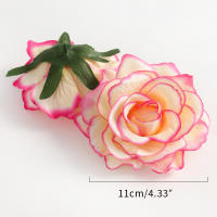 2/5Pcs Rosas Artificiales De 11CM Para Decoración De Hogar Y Jardín Decoración De Boda Y Fiesta Accesorios Para Manualidades - details 4