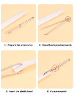 Clips De Ropa De Acero Inoxidable Para Costura Herramientas DIY Con Cinta Elástica Y Tejido Afilador Para Hilo Y Correa - details 2