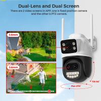 Cámara PTZ BESDER 12MP 6K Wifi Con Lente Dual 8X Zoom Digital Detección AI Humana Exterior 8MP CCTV IP Cámara De Seguridad iCSee - details 3