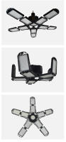 Iluminación transformable, luz LED de techo para garaje con luz diurna, luz LED brillante para taller de 150 W y 8000 lm, iluminación de garaje para taller, granero, trastero, almacén, loft y decoración del hogar - details 8