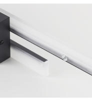 Lámpara De Pared Moderna LED Nordic 12W Negra Con Sombrilla De Acrílico Iluminación Dual Interior Para Cocina Dormitorio Estudio Baño - details 10
