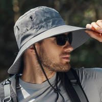 Gorro De Pescador De Verano Con Gran Alas Protección UV Impermeable Para Hombre Sombrero De Sol Para Senderismo Pesca Escalada Safari - details 18