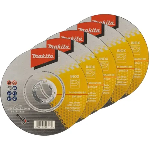 Makita D-75530 25 uds. disco corte fino Inox 125mm X 1,0 X 22 - 1