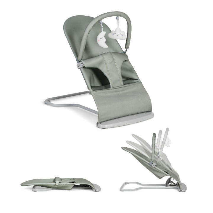 ms Hamaca para Bebé Lullaby - Hamaca con vaivén Natural - Plegable Y Portatil 2 En 1 Mecedora Y Silla