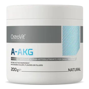 OstroVit A-AKG 200gr - Fuente de L-Arginina Alfa-Cetoglutarato para Pre-Entrenamiento y Energía - Sin Sabor - Suplemento Deportivo - 1