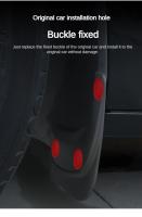 Mangas De Barro Para Tesla Model 3 Highland 2024 Guardabarros Oficiales Antelastos Delanteros Y Traseros Accesorios Model3 Material TPE - details 5