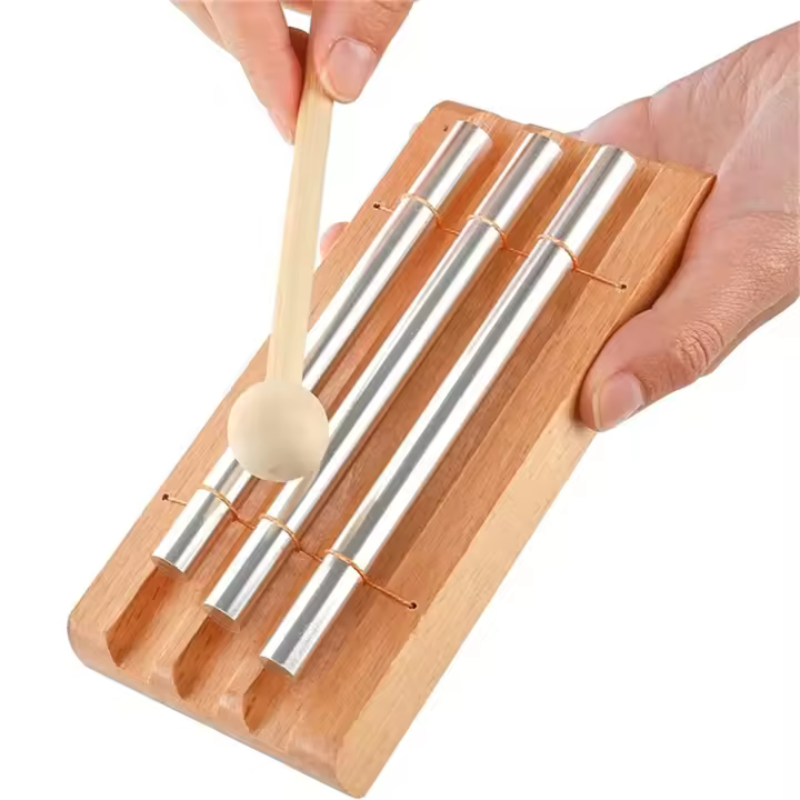Campana De Meditación Miwayer Con 3 Tonos Instrumento De Percusión Para Yoga Y Hechizos Recordatorio De Energías Sanadoras - 1