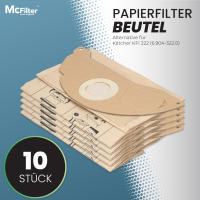 Paquete de 10 bolsas de aspiradora compatibles con Karcher WD2, MV2, reemplaza a Karcher 6.904-322,0 - details 0