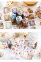Cinta Adhesiva Creativa Yoofun 5x200cm Para Scrapbooking Y Diarismo Floral Con Diseño De Pétalos Y Hojas Para Manualidades Y Decoración - details 4