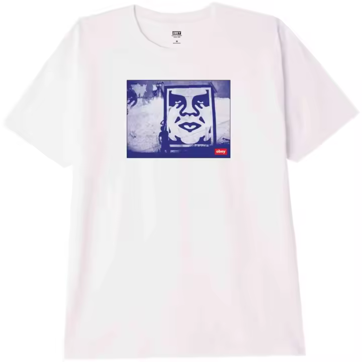 Camiseta de Manga Corta Obey New York Photo Classic para unisex en color blanco - 1