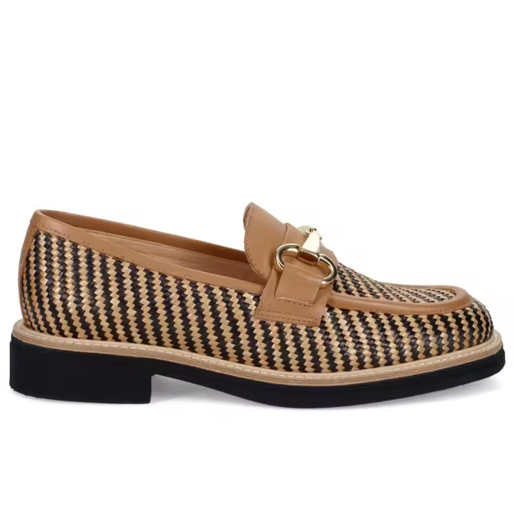 Mtiempo para Mujer Luca Grossi en Piel y textil de color Canela y Negro L068M - 1