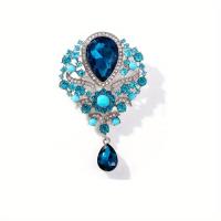 Broche De Cristal Grande De Lujo Multi-estilo Moda Brillante Boutique Lady Fiesta Boda Broches De Joyería De Pin - details 0