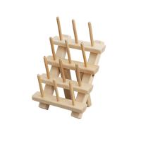Caja De Almacenamiento Para Hilo De Costura De Madera Organizador De Telas Plegable Para Bordado Tamaños Múltiples Soporte Para Bobinas De Hilo - details 8
