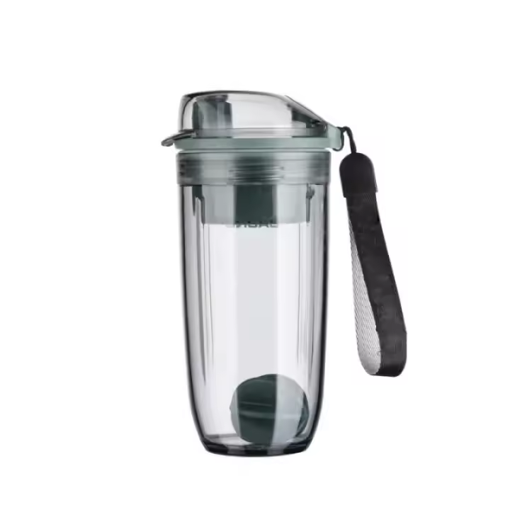 Botella Deportiva De 400ml Con Tapón De Mezclador Y Filtro Para Proteínas Y Té BPA Libre Resistente Al Relleno Durable Para Adultos - 1