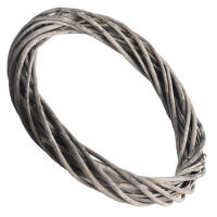 Anillo De Rattan 20/25/30CM Coronación De Valla De Paja Con Flores Artificiales Y Plantas Secas Para Decoración De Fiesta Boda Navidad - details 11