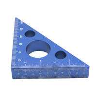 Regla De Ángulo Precisa De Aluminio 45/90 Grados Escala Métrica Herramienta Multifuncional Para Carpintería Regla De Altura Engrosada - details 18