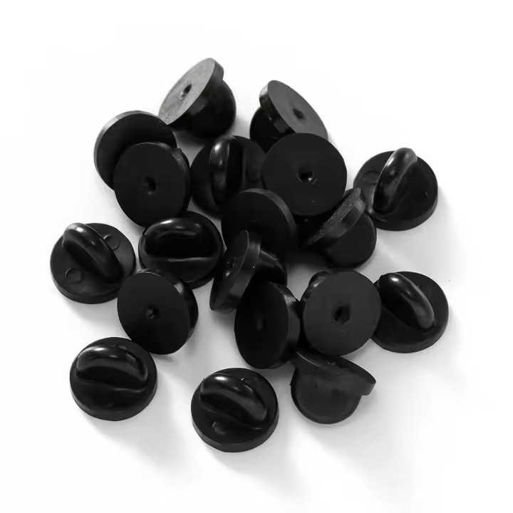 50pcs Lotes De Apoyabroches De Mariposa En Goma Para Decoración De Joyería DIY Accesorios De Broches Y Crafts Clips De Borla De Broche - 1