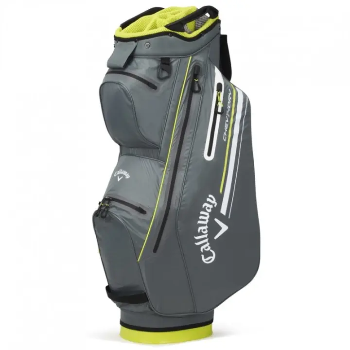 Callaway - Bolsa carrito de golf - CHEV 14 - Color carbon/amarillo - Resistente al agua - Super Precio! - 1
