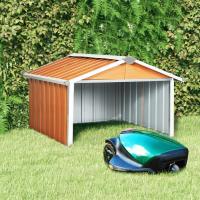 vidaXL Cobertizo para Cortacésped Acero Galvanizado Jardín Paito Cabaña Casata Color Verde,  Antracita,  Gris y mas - details 2