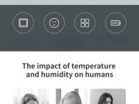 XIAOMI DUKA Medidor De Temperatura Y Humedad Digital LCD De 2.5 Pulgadas Estación Meteorológica Interior Sensor Mini - details 2