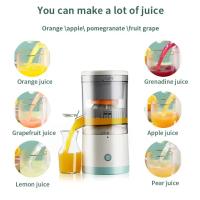 Exprimidor de naranja portátil USB, máquina de jugo multifuncional recargable para el hogar, Mini exprimidor de taza, exprimidores eléctricos inalámbricos, 45W, Automático, - details 1