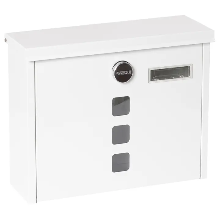 ARREGUI Chance Buzón Exterior de Acero Tamaño M (Correo DIN A4 y Revistas) | Buzón de Pared Mediano | Buzón de Correo con Cerradura Tapada | Antilluvia | Fácil de Instalar - 1