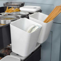 Cesta De Almacenamiento De Plástico Para El Hogar Colgante Para Cocina Y Baño Organizador De Cosas Pequeñas Caja Portátil - details 4
