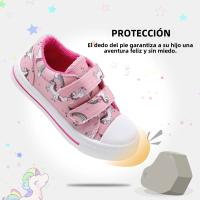 Zapatillas De Lona Para Niños Y Niñas Con Doble Correa De Dibujos Animados Zapatos Casuales Transpirables Y De Secado Rápido Para Edades 7-12m a 12+y - details 27