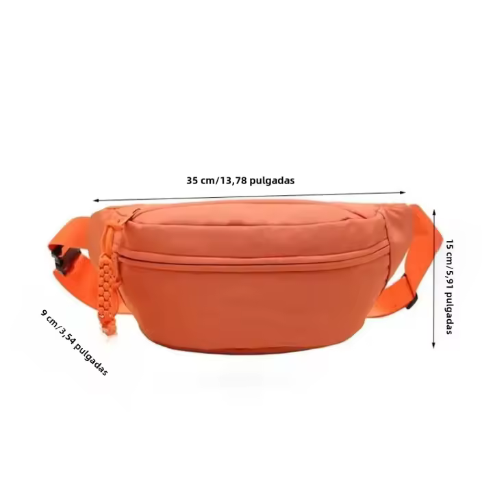 Bolsa De Pecho Lunes Media Para Mujer Nueva De Tela Oxford Gran Capacidad Cruzable Multifuncional Impermeable Bolsa De Cintura Para Viajes - 1