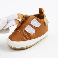 Zapatillas De Cuero Para Bebé Niño Y Niña Antideslizantes Primera Caminata Mocasines Infantiles Multicolor Suela De Goma Recién Nacidos - details 4