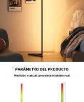 Lámpara De Piso RGB LED 140cm Para Ambiente Moderno Iluminación Decorativa Dimmable Para Dormitorio Material De Aluminio Certificación VDE UL SAA RoHS - details 7