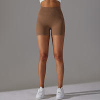 Pantalones cortos deportivos de Yoga sin costuras para mujer, pantalones cortos deportivos para ciclismo, trotar, Fitness, cintura alta, Push Up, pantalones cortos de gimnasio, mallas, ropa de Yoga - details 31