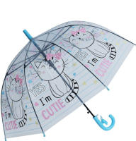 J.S ONDO Paraguas Transparente Bastón Plegable, 50cm Cerrado de NIÑO O NIÑA, Automático, 8 Varillas Resistente Al Viento,DIBUJO ANIMADO - details 6