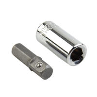 Adaptador De Destornillador Hexagonal a Impulso Para Herramienta De Impacto O Taladro 1/4 Pieza Individual Parte Del Herramienta Cuadrada - details 3