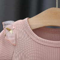 Vestido De Princesa Para Bebé Niña Verano Con Encaje Floral Vestido Corto Para Fiesta De Cumpleaños Ropa De Niña - details 3
