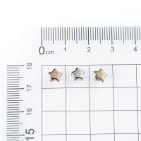 100pcs Cuentas Redondas De Estrella 4mm 5mm 6mm En Oro Y Plata Para Fabricación De Joyas Accesorios DIY Espaciadores Libres - details 2