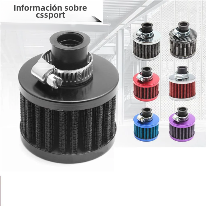 Filtro De Aire Universal 12mm Para Motocicleta Estilo Cielo Ventilación De Buzón De Alta Fluidez Cubierta De Escobilla Mini Filtro De Breather