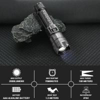 Lámpara De Mano Táctica Recargable USB Alta Potencia LED Luz Fuerte Impermeable Torcha Portátil Para Exteriores Con Alcance Extra Largo - details 5