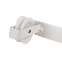 Cofan Tendedero Fijo de pared de dos piezas | Cada pieza contiene con 3 poleas | Color Blanco | Medidas: 31 x 6,5 x 2,5 cm. - details 2